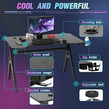 DEBELAH MORGAN カセットテープR&B Amazon.com: FDW Gaming Desk 47 Inch, Ergonomic Gamer